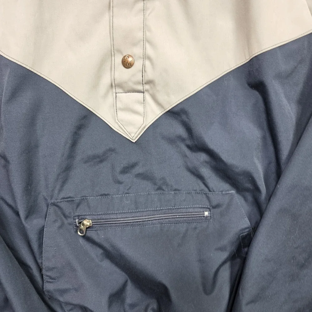 Men's Vintage 90's Powderhorn Mountaineering Colorblock Anorak Ski Jacket Sz Med - Picture 4 of 15